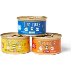 Tiny Tiger, Kitten Classic, Variety Pack, Whitefish & Poultry Pate Recipe, Canned Cat Food & Tiny Tiger, Lickables, Variety Pack, Bisque Cat Treat & Topper -PurePet Bites Shop 652782 PT2. AC SS1800 V1664898976