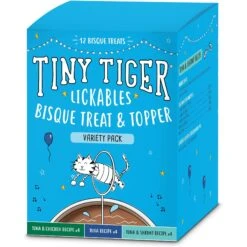 Tiny Tiger, Kitten Classic, Variety Pack, Whitefish & Poultry Pate Recipe, Canned Cat Food & Tiny Tiger, Lickables, Variety Pack, Bisque Cat Treat & Topper -PurePet Bites Shop 652782 PT5. AC SS1800 V1664900238