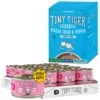 Tiny Tiger Chunks In Gravy Salmon & Whitefish Recipe Grain-Free Canned Cat Food & Tiny Tiger, Lickables, Variety Pack, Bisque Cat Treat & Topper -PurePet Bites Shop 652790 MAIN. AC SS1800 V1664895663