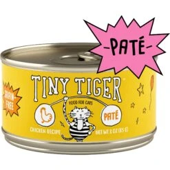 Tiny Tiger Pate Chicken Recipe Grain-Free Canned Cat Food & Tiny Tiger, Lickables, Variety Pack, Bisque Cat Treat & Topper -PurePet Bites Shop 652830 PT1. AC SS1800 V1664898710