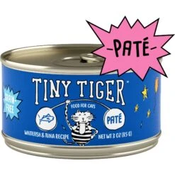 Tiny Tiger Pate Whitefish & Tuna Recipe Grain-Free Canned Cat Food & Tiny Tiger, Lickables, Variety Pack, Bisque Cat Treat & Topper 12 Tiny Tiger Pate Whitefish & Tuna Recipe Grain-Free Canned Cat Food & Tiny Tiger, Lickables, Variety Pack, Bisque Cat Treat & Topper -PurePet Bites Shop 652878 PT1. AC SS1800 V1664899098