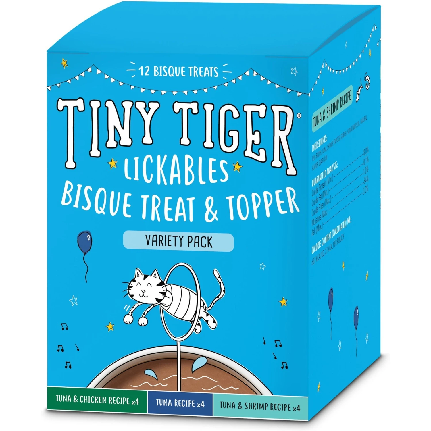 Tiny Tiger Pate Whitefish & Tuna Recipe Grain-Free Canned Cat Food & Tiny Tiger, Lickables, Variety Pack, Bisque Cat Treat & Topper 8 Tiny Tiger Pate Whitefish & Tuna Recipe Grain-Free Canned Cat Food & Tiny Tiger, Lickables, Variety Pack, Bisque Cat Treat & Topper - Image 6