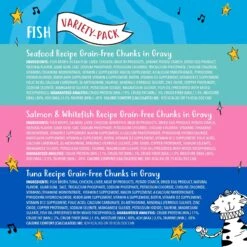 Tiny Tiger Chunks In Gravy Seafood Recipes Variety Pack Grain-Free Canned Cat Food & Tiny Tiger Lickables, Senior Formula, Tuna & Chicken Recipe, Bisque Cat Treat & Topper -PurePet Bites Shop 652934 PT3. AC SS1800 V1664899498