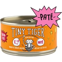 Tiny Tiger Pate Turkey & Giblets Recipe Grain-Free Canned Cat Food & Tiny Tiger Lickables, Senior Formula, Tuna & Chicken Recipe, Bisque Cat Treat & Topper -PurePet Bites Shop 652974 PT1. AC SS1800 V1664899972