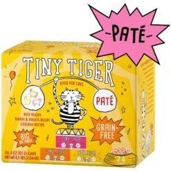Tiny Tiger Pate Beef & Poultry Recipes Variety Pack Grain-Free Canned Cat Food & Tiny Tiger Lickables, Senior Formula, Tuna & Chicken Recipe, Bisque Cat Treat & Topper -PurePet Bites Shop 653046 PT1. AC SS1800 V1664899672