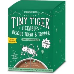 Tiny Tiger Pate Chicken Recipe Grain-Free Canned Cat Food & Tiny Tiger Lickables, Senior Formula, Tuna & Chicken Recipe, Bisque Cat Treat & Topper -PurePet Bites Shop 653054 PT5. AC SS1800 V1664899973