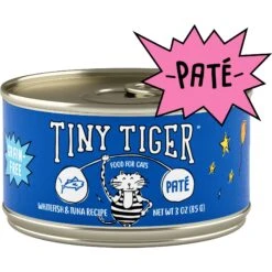 Tiny Tiger Pate Whitefish & Tuna Recipe Grain-Free Canned Cat Food & Tiny Tiger Lickables, Senior Formula, Tuna & Chicken Recipe, Bisque Cat Treat & Topper 12 Tiny Tiger Pate Whitefish & Tuna Recipe Grain-Free Canned Cat Food & Tiny Tiger Lickables, Senior Formula, Tuna & Chicken Recipe, Bisque Cat Treat & Topper -PurePet Bites Shop 653102 PT1. AC SS1800 V1664899734