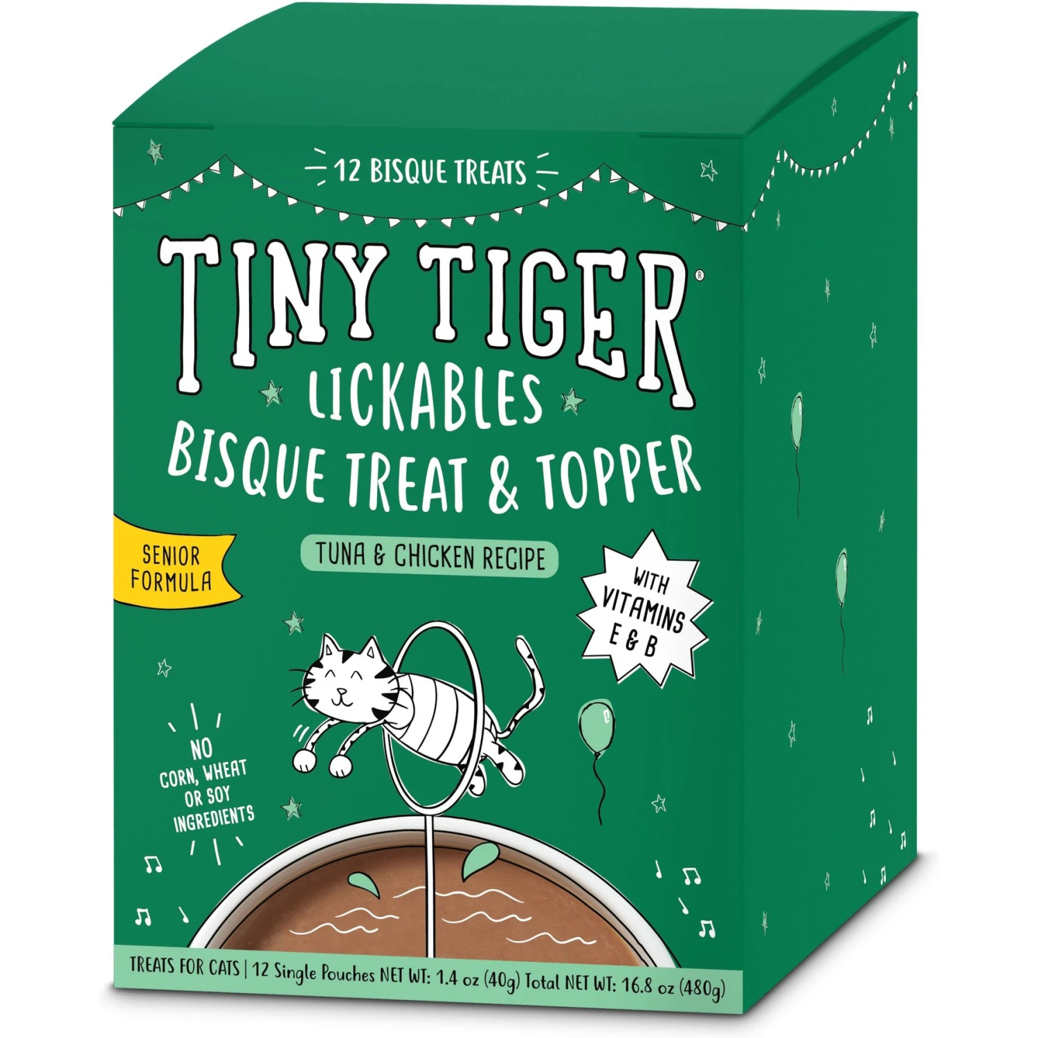 Tiny Tiger Pate Whitefish & Tuna Recipe Grain-Free Canned Cat Food & Tiny Tiger Lickables, Senior Formula, Tuna & Chicken Recipe, Bisque Cat Treat & Topper 8 Tiny Tiger Pate Whitefish & Tuna Recipe Grain-Free Canned Cat Food & Tiny Tiger Lickables, Senior Formula, Tuna & Chicken Recipe, Bisque Cat Treat & Topper - Image 6