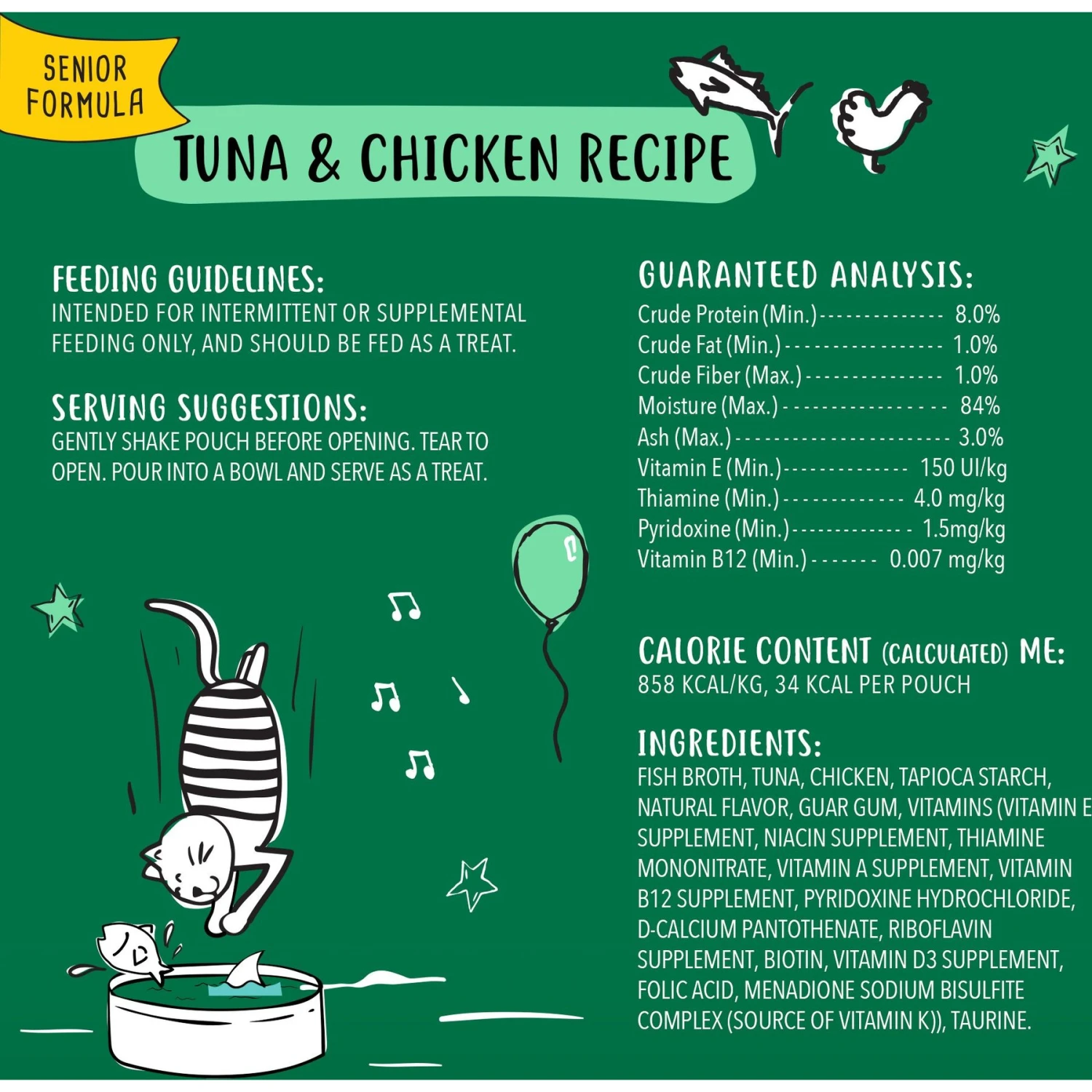 Tiny Tiger Pate Whitefish & Tuna Recipe Grain-Free Canned Cat Food & Tiny Tiger Lickables, Senior Formula, Tuna & Chicken Recipe, Bisque Cat Treat & Topper 10 Tiny Tiger Pate Whitefish & Tuna Recipe Grain-Free Canned Cat Food & Tiny Tiger Lickables, Senior Formula, Tuna & Chicken Recipe, Bisque Cat Treat & Topper - Image 8