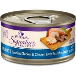 Wellness CORE Signature Selects Shredded Boneless Chicken & Turkey Entree In Sauce Grain-Free Natural Canned Cat Food & Wellness CORE Signature Selects Shredded Boneless Chicken & Chicken Liver Entree In Sauce Grain-Free Natural Canned Cat Food -PurePet Bites Shop 662654 PT5. AC SS1800 V1667334800