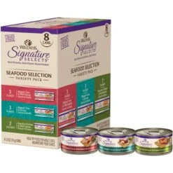 Wellness CORE Signature Selects Seafood Selection Variety Pack Canned Cat Food, 2.8-oz, Case Of 8 & Wellness CORE Signature Selects Poultry Selection Variety Pack Canned Cat Food 12 Wellness CORE Signature Selects Seafood Selection Variety Pack Canned Cat Food, 2.8-oz, Case Of 8 & Wellness CORE Signature Selects Poultry Selection Variety Pack Canned Cat Food -PurePet Bites Shop 662686 PT1. AC SS1800 V1667333914