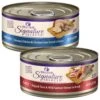 Wellness CORE Signature Selects Shredded Boneless Chicken & Chicken Liver Entree In Sauce Grain-Free Natural Canned Cat Food & Wellness CORE Signature Selects Flaked Skipjack Tuna & Wild Salmon Entree In Broth Grain-Free Canned Cat Food -PurePet Bites Shop 662694 MAIN. AC SS1800 V1667323263