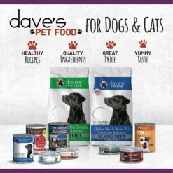Dave's Pet Food Naturally Healthy Grain-Free Turkey & Giblets Dinner Canned Cat Food -PurePet Bites Shop 66738 PT7. AC SS1800 V1517259990