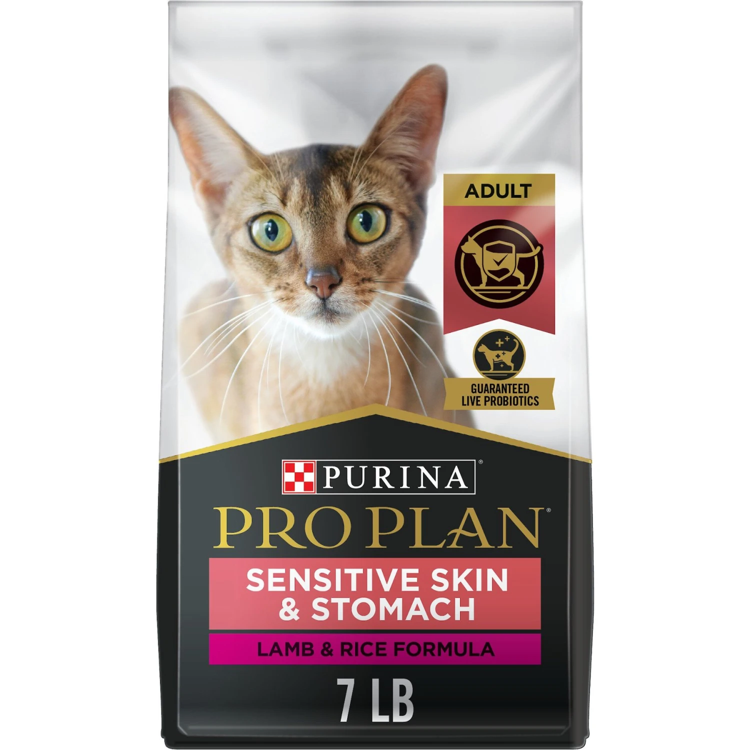 Purina Pro Plan Adult Sensitive Skin & Stomach Lamb & Rice Formula Dry Cat Food 3 Purina Pro Plan Adult Sensitive Skin & Stomach Lamb & Rice Formula Dry Cat Food