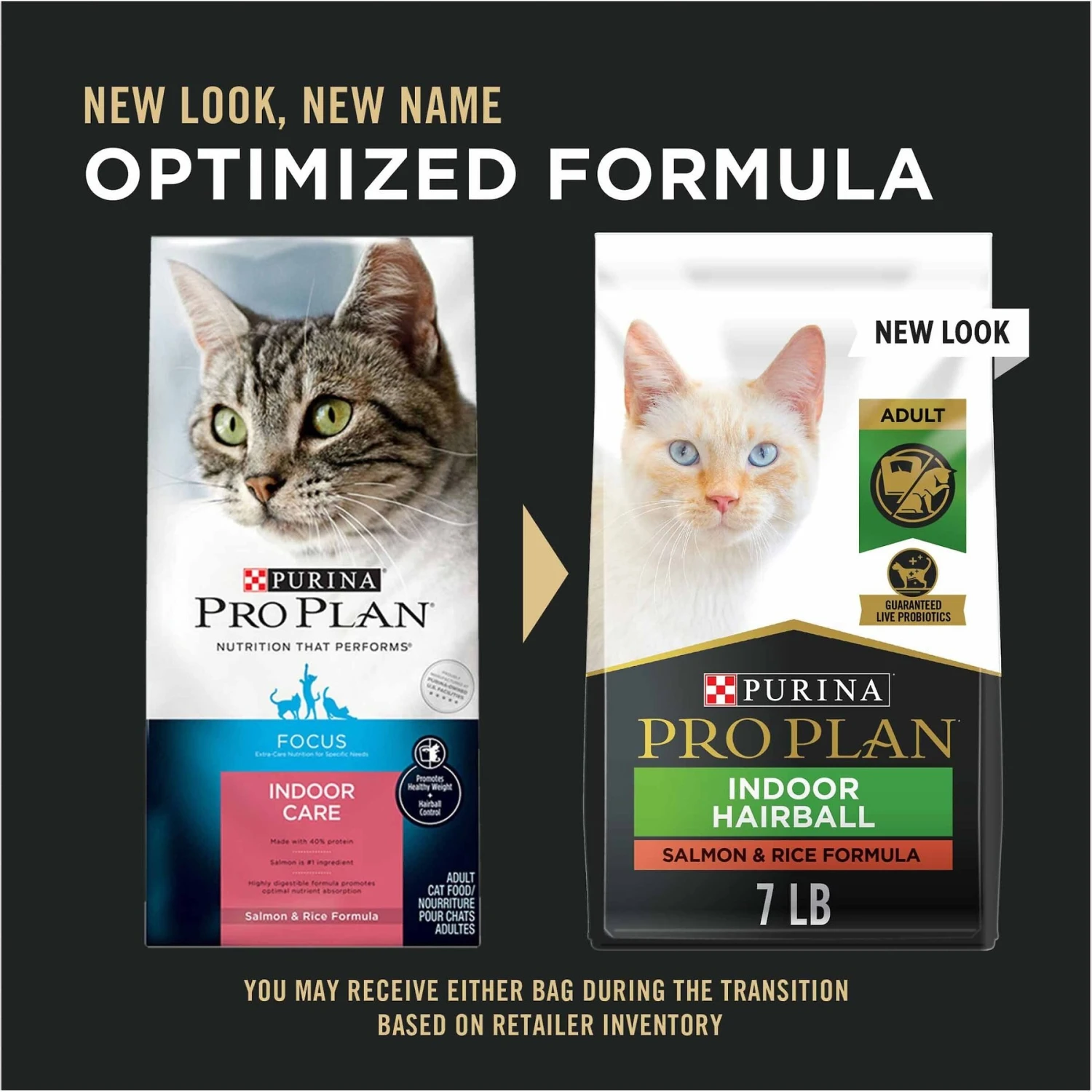 Purina Pro Plan Adult Indoor Hairball Management Salmon & Rice Formula Dry Cat Food 4 Purina Pro Plan Adult Indoor Hairball Management Salmon & Rice Formula Dry Cat Food - Image 2