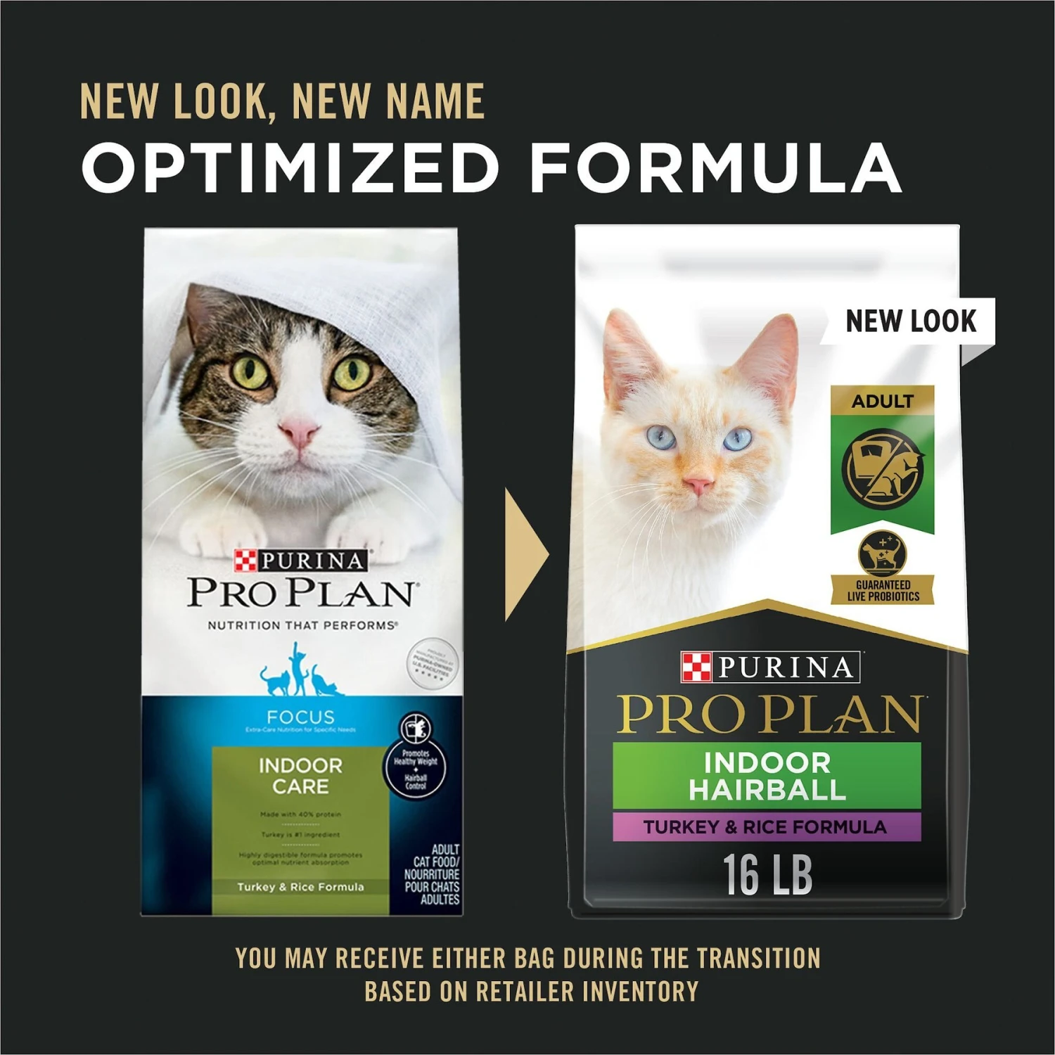 Purina Pro Plan Adult Indoor Hairball Management Turkey & Rice Formula Dry Cat Food 4 Purina Pro Plan Adult Indoor Hairball Management Turkey & Rice Formula Dry Cat Food - Image 2