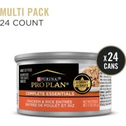 Purina Pro Plan Adult Chicken & Rice Entree In Gravy Canned Cat Food -PurePet Bites Shop 67944 PT1. AC SS1800 V1674486330