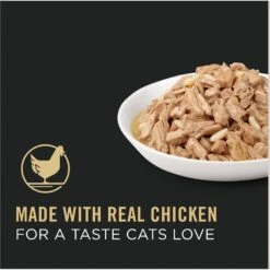 Purina Pro Plan Adult Chicken & Rice Entree In Gravy Canned Cat Food -PurePet Bites Shop 67944 PT2. AC SS1800 V1674494978