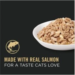Purina Pro Plan Adult Salmon & Rice Entree In Sauce Canned Cat Food -PurePet Bites Shop 67954 PT2. AC SS1800 V1674494921
