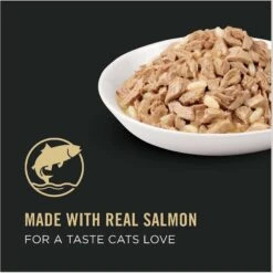 Purina Pro Plan Adult Salmon & Rice Entree In Sauce Canned Cat Food -PurePet Bites Shop 67954 PT8. AC SS1800 V1638307312