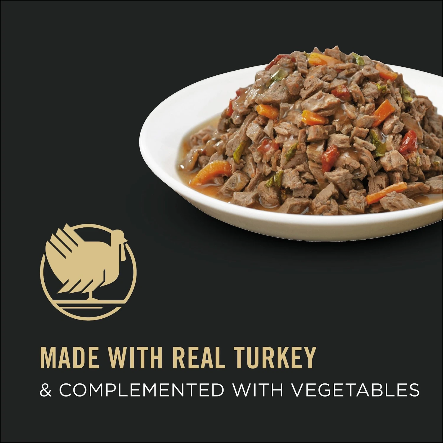 Purina Pro Plan Complete Essentials Adult Turkey & Vegetable Entree In Gravy Canned Cat Food 4 Purina Pro Plan Complete Essentials Adult Turkey & Vegetable Entree In Gravy Canned Cat Food - Image 2