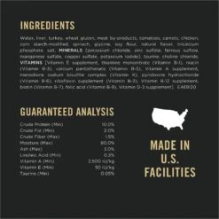 Purina Pro Plan Complete Essentials Adult Turkey & Vegetable Entree In Gravy Canned Cat Food 15 Purina Pro Plan Complete Essentials Adult Turkey & Vegetable Entree In Gravy Canned Cat Food -PurePet Bites Shop 67970 PT4. AC SS1800 V1643842290