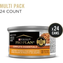 Purina Pro Plan Adult White Meat Chicken & Vegetable Entree In Gravy Canned Cat Food -PurePet Bites Shop 67972 PT1. AC SS1800 V1674486328