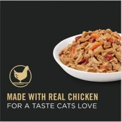 Purina Pro Plan Adult White Meat Chicken & Vegetable Entree In Gravy Canned Cat Food -PurePet Bites Shop 67972 PT2. AC SS1800 V1674495373