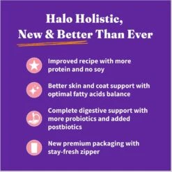 Halo Holistic Indoor Wild-Caught Salmon & Whitefish Recipe Complete Digestive Health & Healthy Weight Support Grain-Free Adult Dry Cat Food -PurePet Bites Shop 68219 PT3. AC SS1800 V1676299351