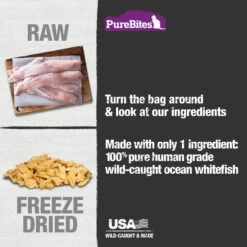 PureBites Ocean Whitefish Freeze-Dried Raw Cat Treats -PurePet Bites Shop 68237 PT3. AC SS1800 V1677594457