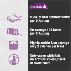 PureBites Ocean Whitefish Freeze-Dried Raw Cat Treats -PurePet Bites Shop 68237 PT5. AC SS1800 V1677615547