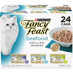 Fancy Feast Grilled Seafood Feast Variety Pack Canned Cat Food & PrettyLitter Health Monitoring Cat Litter -PurePet Bites Shop 683062 PT1. AC SS1800 V1668542972