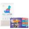 Purina Friskies Seafood & Chicken Pate Favorites Variety Pack Wet Cat Food, 5.5-oz Can, Case Of 40 & PrettyLitter Health Monitoring Cat Litter -PurePet Bites Shop 683206 MAIN. AC SS1800 V1666126273