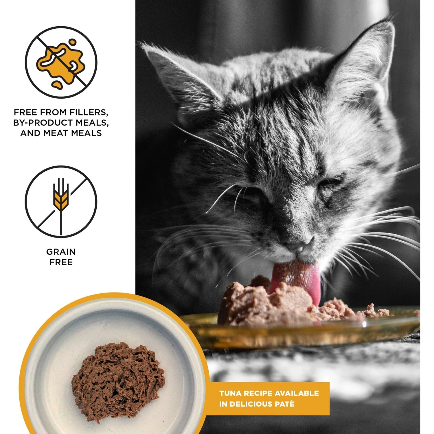 BIXBI Liberty Tuna Pate Recipe Grain-Free Wet Cat Food, 2.75-oz Can, Case Of 24 4 BIXBI Liberty Tuna Pate Recipe Grain-Free Wet Cat Food, 2.75-oz Can, Case Of 24 - Image 2