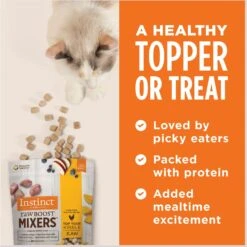 Instinct Original Grain-Free Recipe With Real Chicken Freeze-Dried Raw Coated Dry Cat Food & Instinct Raw Boost Mixers Chicken Recipe Grain-Free Freeze-Dried Cat Food Topper -PurePet Bites Shop 693518 PT8. AC SS1800 V1669122282