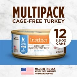 Instinct Original Grain-Free Pate Real Chicken Recipe Wet Canned Cat Food & Instinct Limited Ingredient Diet Grain-Free Pate Real Turkey Recipe Natural Wet Canned Cat Food -PurePet Bites Shop 693606 PT6. AC SS1800 V1682018501