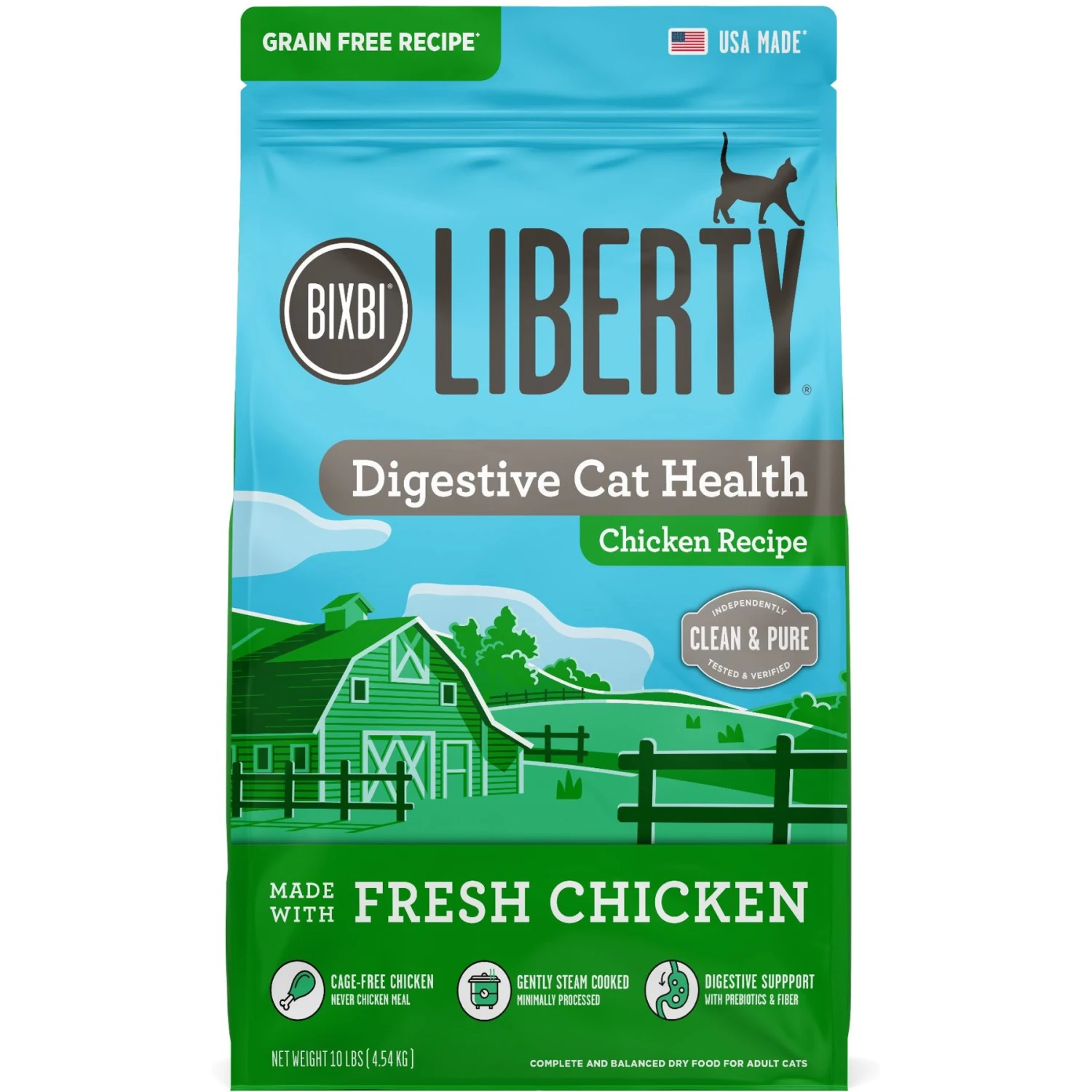 BIXBI Liberty Digestive Health Chicken Recipe Grain-Free Dry Cat Food 3 BIXBI Liberty Digestive Health Chicken Recipe Grain-Free Dry Cat Food