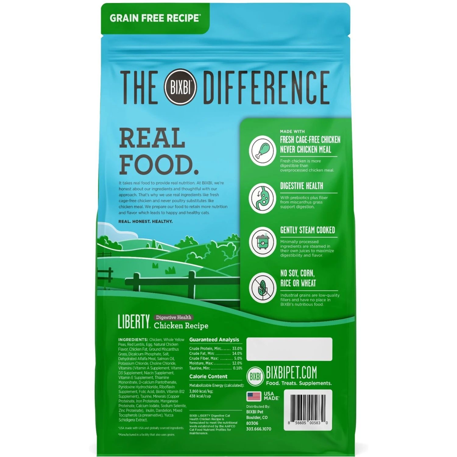 BIXBI Liberty Digestive Health Chicken Recipe Grain-Free Dry Cat Food 4 BIXBI Liberty Digestive Health Chicken Recipe Grain-Free Dry Cat Food - Image 2