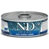 Farmina N&D Ocean Trout, Salmon & Shrimp Grain-Free Wet Cat Food, 2.46-oz Can, Case Of 24 -PurePet Bites Shop 734598 MAIN. AC SS1800 V1670441012