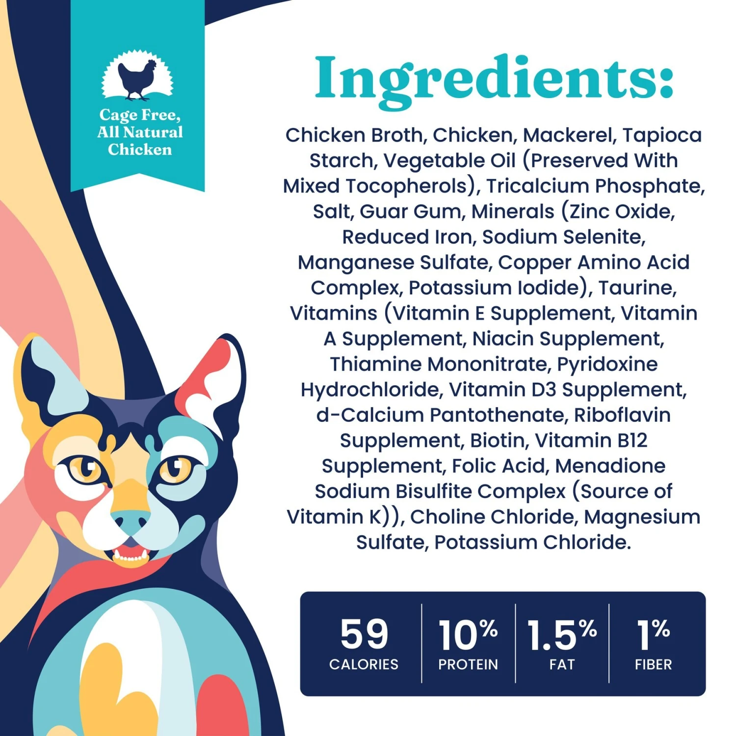 Solid Gold Nature's Harmony Chicken & Mackerel Recipe In Gravy Grain-Free Wet Cat Food, 2.8-oz Can, 24 Count 6 Solid Gold Nature's Harmony Chicken & Mackerel Recipe In Gravy Grain-Free Wet Cat Food, 2.8-oz Can, 24 Count - Image 4