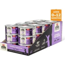 ACANA Chicken + Tuna Recipe In Bone Broth Grain-Free Wet Kitten Food, 3-oz Can, Case Of 24