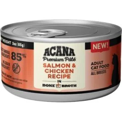 ACANA Salmon + Chicken In Bone Broth Grain-Free Wet Cat Food 10 ACANA Salmon + Chicken In Bone Broth Grain-Free Wet Cat Food -PurePet Bites Shop 741094 PT2. AC SS1800 V1681756452