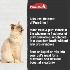 PureBites Cat Broths Chicken & Vegetables Food Topping -PurePet Bites Shop 750462 PT3. AC SS1800 V1677615455