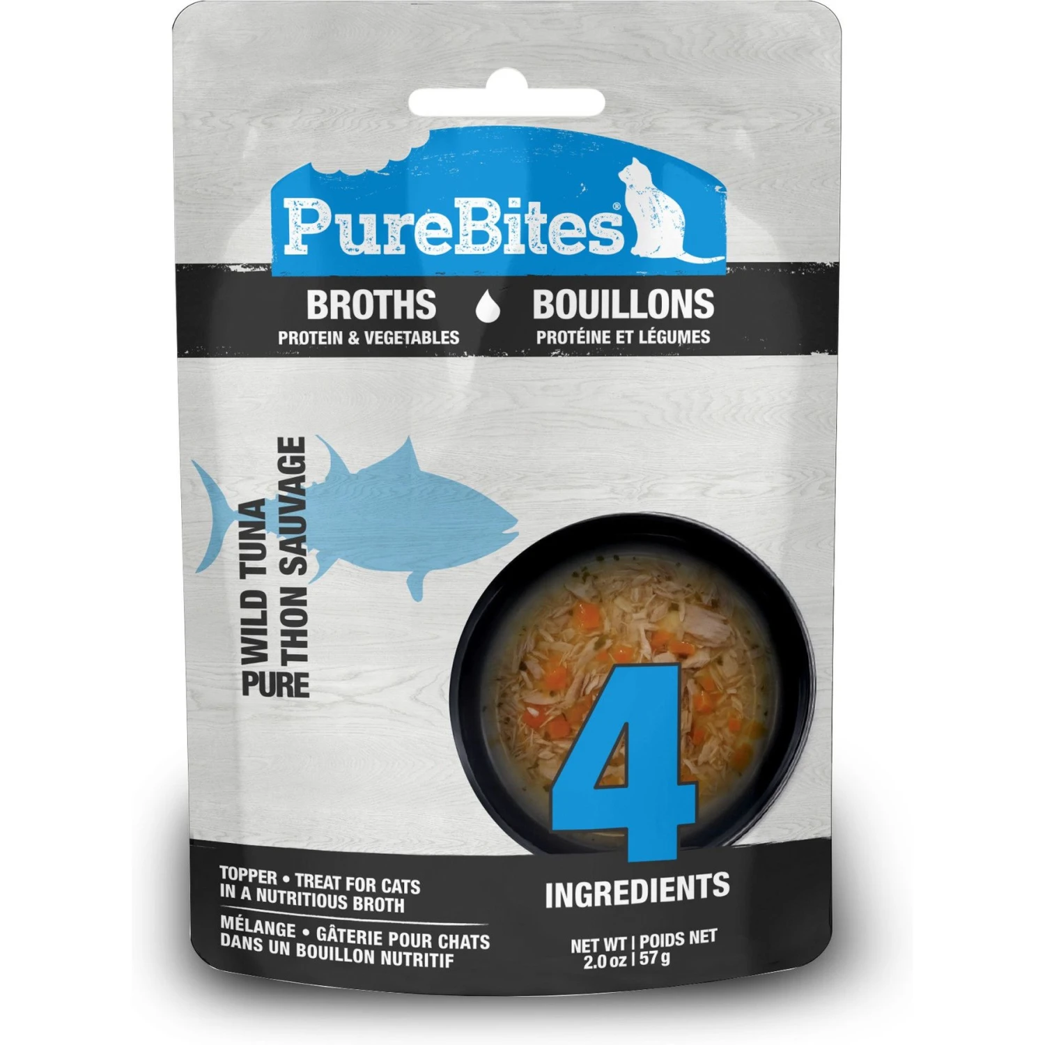 PureBites Cat Broths Tuna & Vegetables Food Topping 3 PureBites Cat Broths Tuna & Vegetables Food Topping