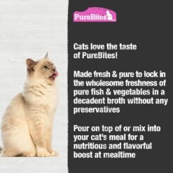 PureBites Cat Broths Tuna & Salmon Food Topping -PurePet Bites Shop 750494 PT3. AC SS1800 V1677594395