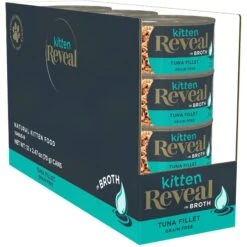 Reveal Natural Limited Ingredient Grain-Free Tuna Fillet In Broth Wet Kitten Food, 2.47-oz, Case Of 12