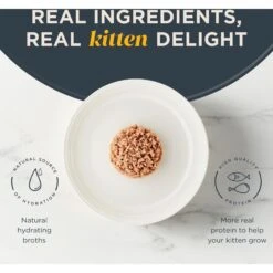Reveal Natural Limited Ingredient Grain-Free Tuna Fillet In Broth Wet Kitten Food, 2.47-oz, Case Of 12 -PurePet Bites Shop 752494 PT3. AC SS1800 V1673648066