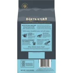 Reveal Natural Complete & Balanced Grain-Free Whitefish Recipe Dry Cat Food, 3-lb Bag 10 Reveal Natural Complete & Balanced Grain-Free Whitefish Recipe Dry Cat Food, 3-lb Bag -PurePet Bites Shop 752590 PT1. AC SS1800 V1673648125