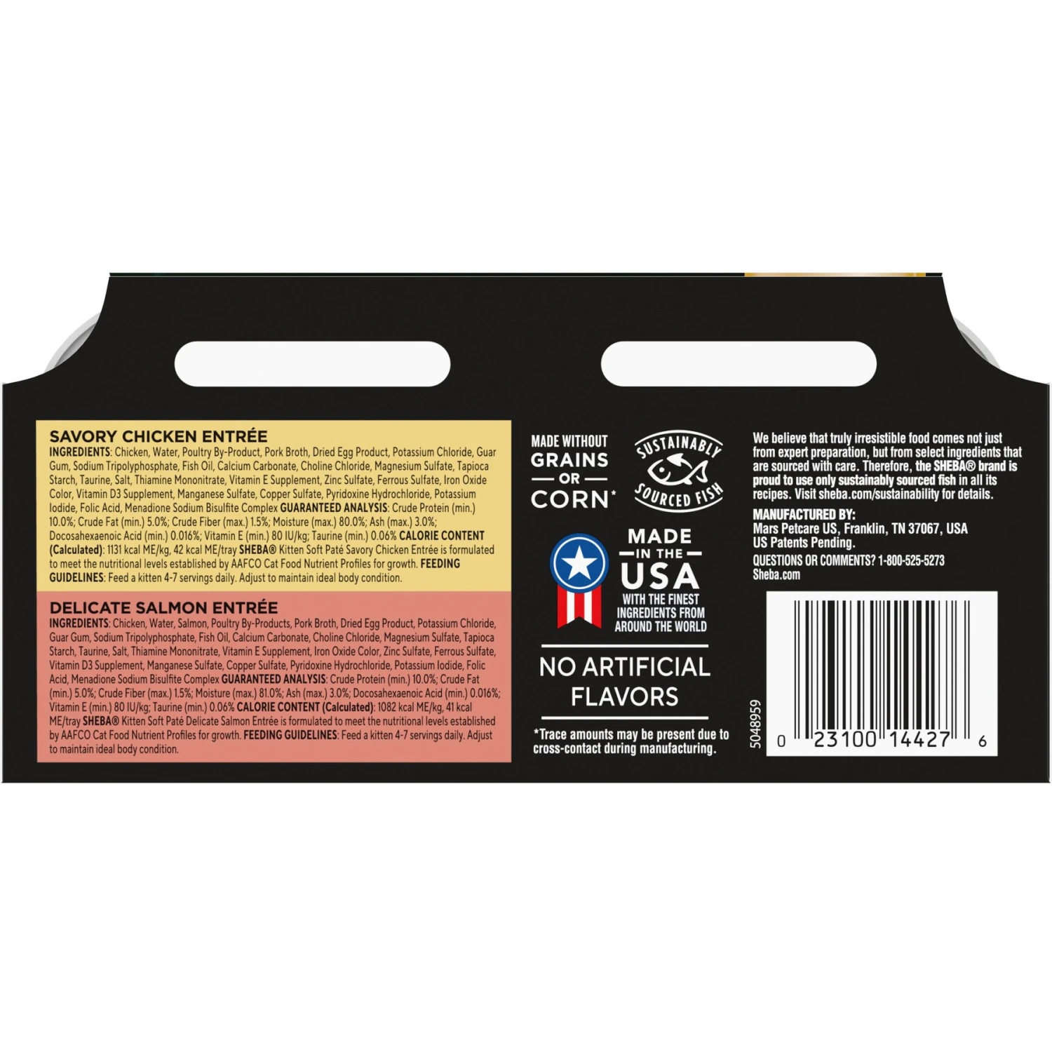 Sheba Perfect Portions Kitten Variety Pack Chicken Pate & Pate Salmon Wet Cat Food 4 Sheba Perfect Portions Kitten Variety Pack Chicken Pate & Pate Salmon Wet Cat Food - Image 2
