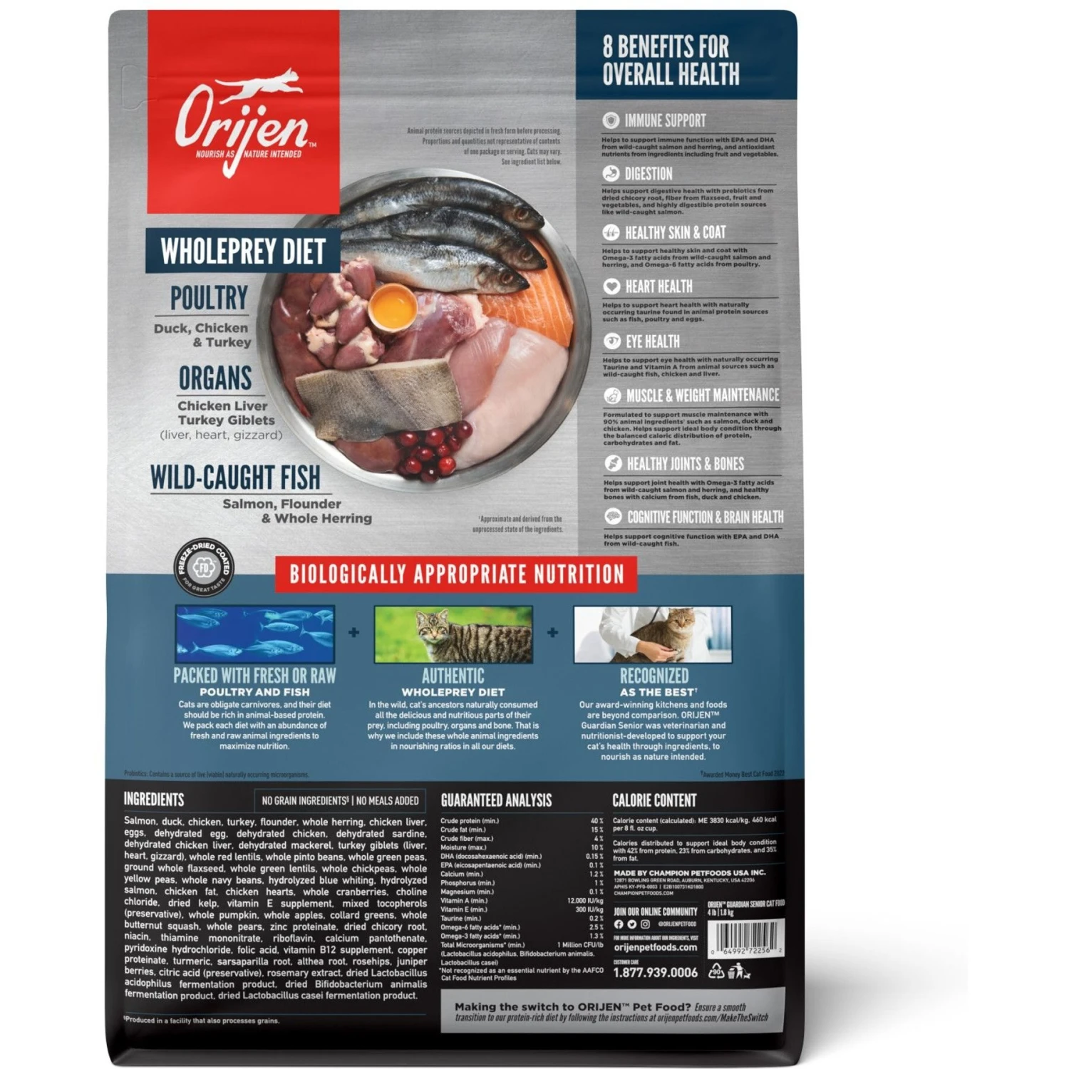 ORIJEN Guardian Senior 7+ Grain-Free Dry Cat Food 4 ORIJEN Guardian Senior 7+ Grain-Free Dry Cat Food - Image 2